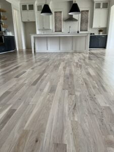 Hardwood floor dustless sanding and refinishing in Holly Springs