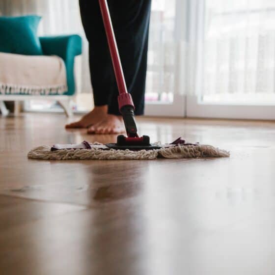 How often do you need to mop a wood floor